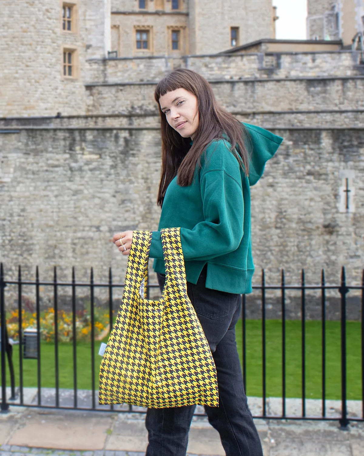 Kind Bag Dogtooth handlenett medium bærer 20 kg